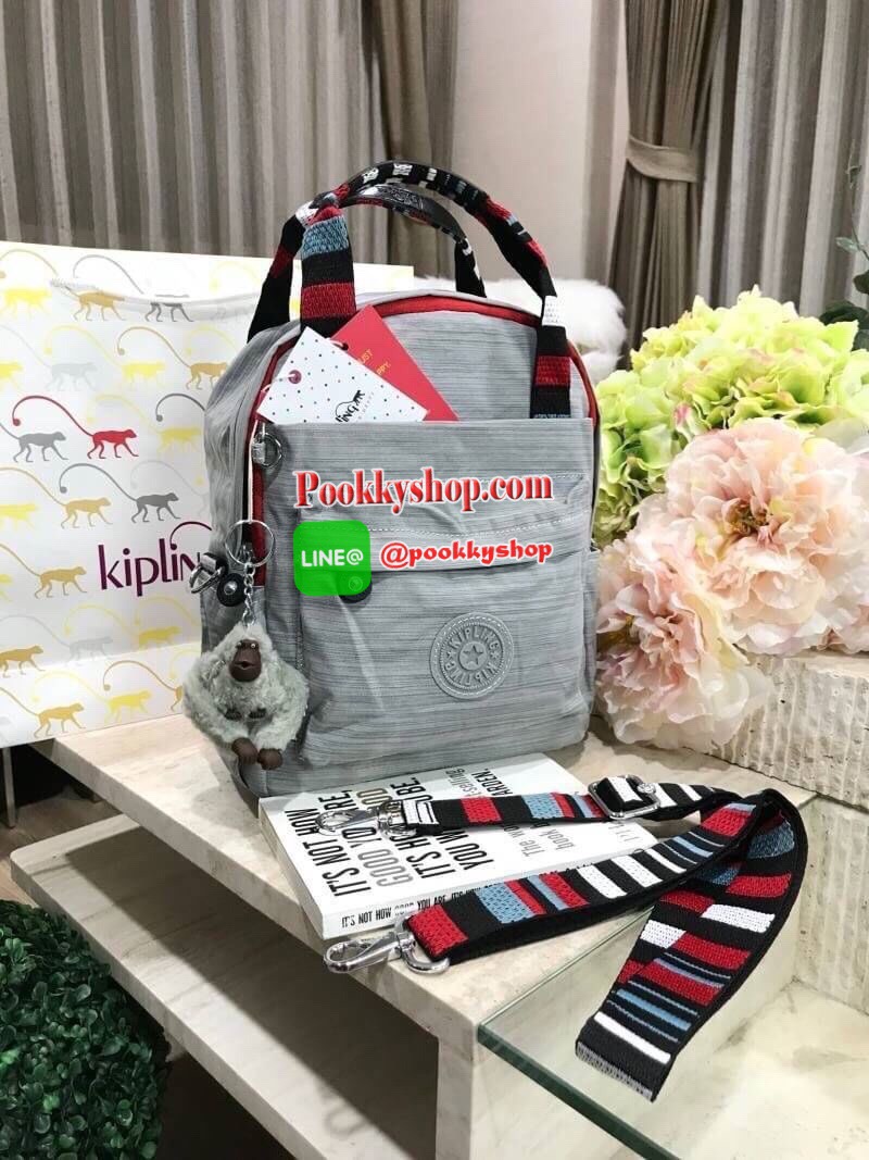 NEW ARRIVAL! KIPLING 2WAYS MINI BACKPACK กระเป๋าสะพาย 2Ways วัสดุ Nylon & Polyester 100% มีหูหิ้วปั้มแบรนด์เเละสายสะพายยาวหลากสีเลื่อนปรับได้ถอดได้ สามารถถือหรือสะพายได้หลายแบบไม่จำเจ จะสะพายไหล่ สะพายเฉียง Crossbody หรือจะคล้องสายเป็นเป้สะพายหลัง Backpac