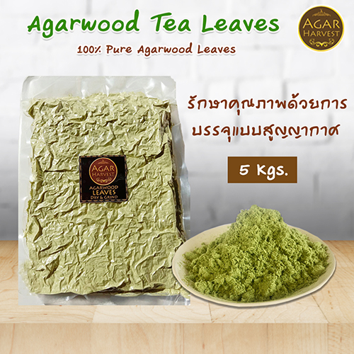 AgarHarvest ชาหอม ชากฤษณาแท้ ผงชากฤษณา ชาสมุนไพร Agarwood Leaves (Dry&Grind) 5kg