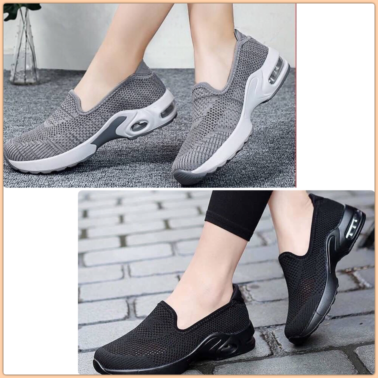 พร้อมส่ง เกร๋ขนาดนี้อดใจไหวหรา !!! รองเท้าผ้าใบเพื่อสุขภาพ ที่สวยเกร๋สุดๆ รุ่นนี้น้ำหนักเบ๊าเบาใส่นิ้มนิ่ม ระบายอากาศได้ดี ใส่แล้วเท้าไม่อับชื้น พื้นยางอย่างดีบิดงอได้ Support เท้าได้ดีมาก ทำให้เดินนุ่มสบายเท้า ใครที่กำลังรองเท้าดีๆ รุ่นนี้เหมาะมาก ของจริ