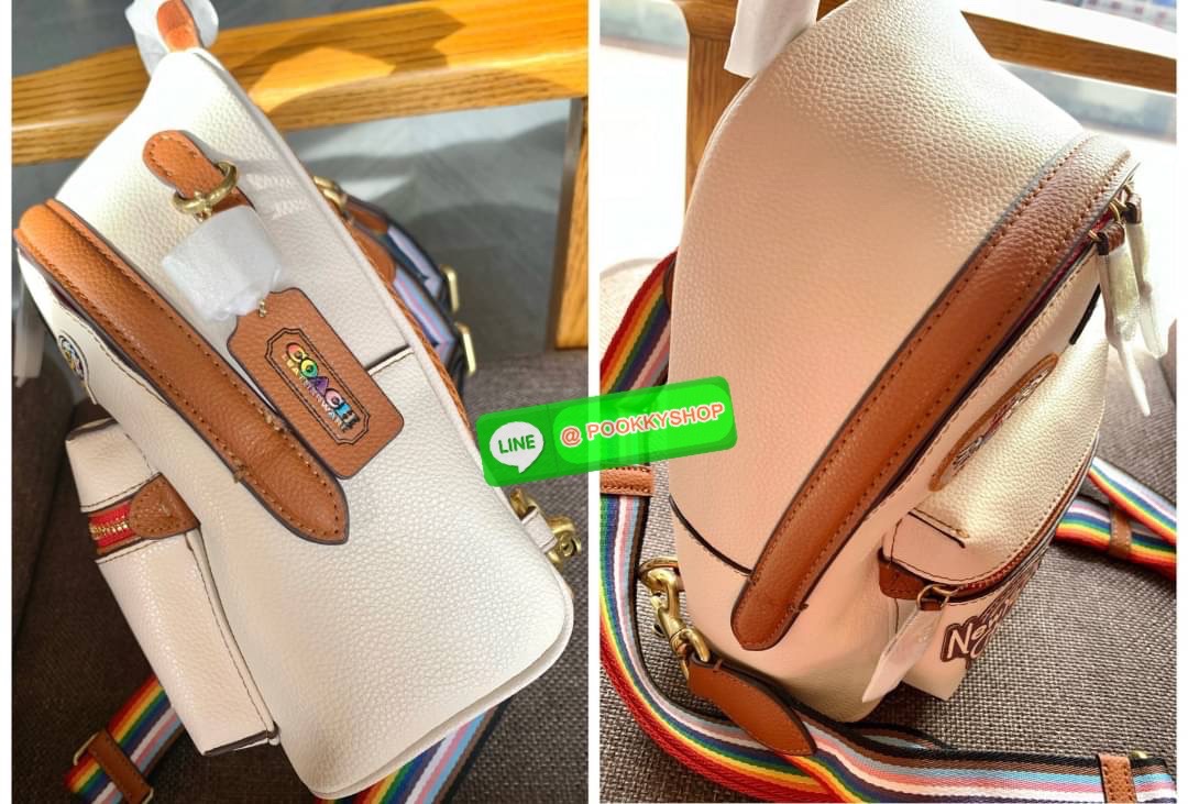 COACH CHARER BACKPACK WITH PATCHES ((CA137)) 🌈หลงรักเธอมากมาย เอาอะไรมาแลกก็ไม่ยอมจ้า🥱 ❣️กระเป๋าสะพายแบบมรหูหิ้ว วัสดุหนังแท้อย่างดี ลายหนังสวยมากๆ ละมุนมือมากๆค่ะ ❣️รุ่นนี้สามารถสะพายแบบเป้ได้//สะพายเฉียงด้านหลังได้//คาดมาด้