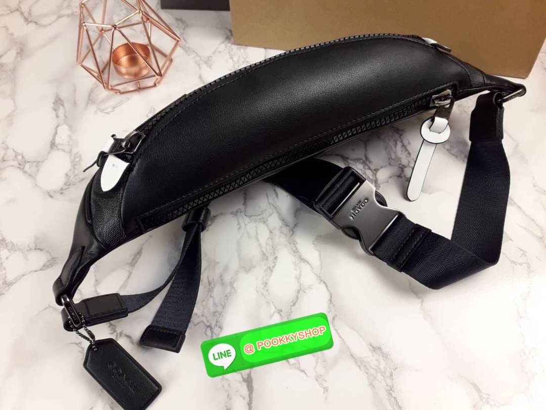 BLACK IN STOCK💥 BEST SELLER!!🔥🔥 >>>มาแล้วๆ ระดับตัวTOP รุ่นฮิต ที่ทุกคนรอคอย😎😎 COACH RIVINGTON BELT BAG IN SIGNATURE CANVAS WITH COACH PATCH(COACH 79037)🍁อย่างหล่อเลย สุดเท่ ลงตัวจริงๆ!! //⚠️