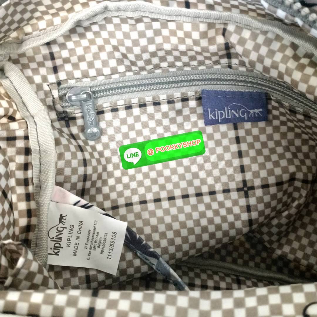 KIPLING Square Handbag & Shoulder bag กระเป๋าถือหรือสะพายข้าง ขนาดกลาง วัสดุ Polyester 100%