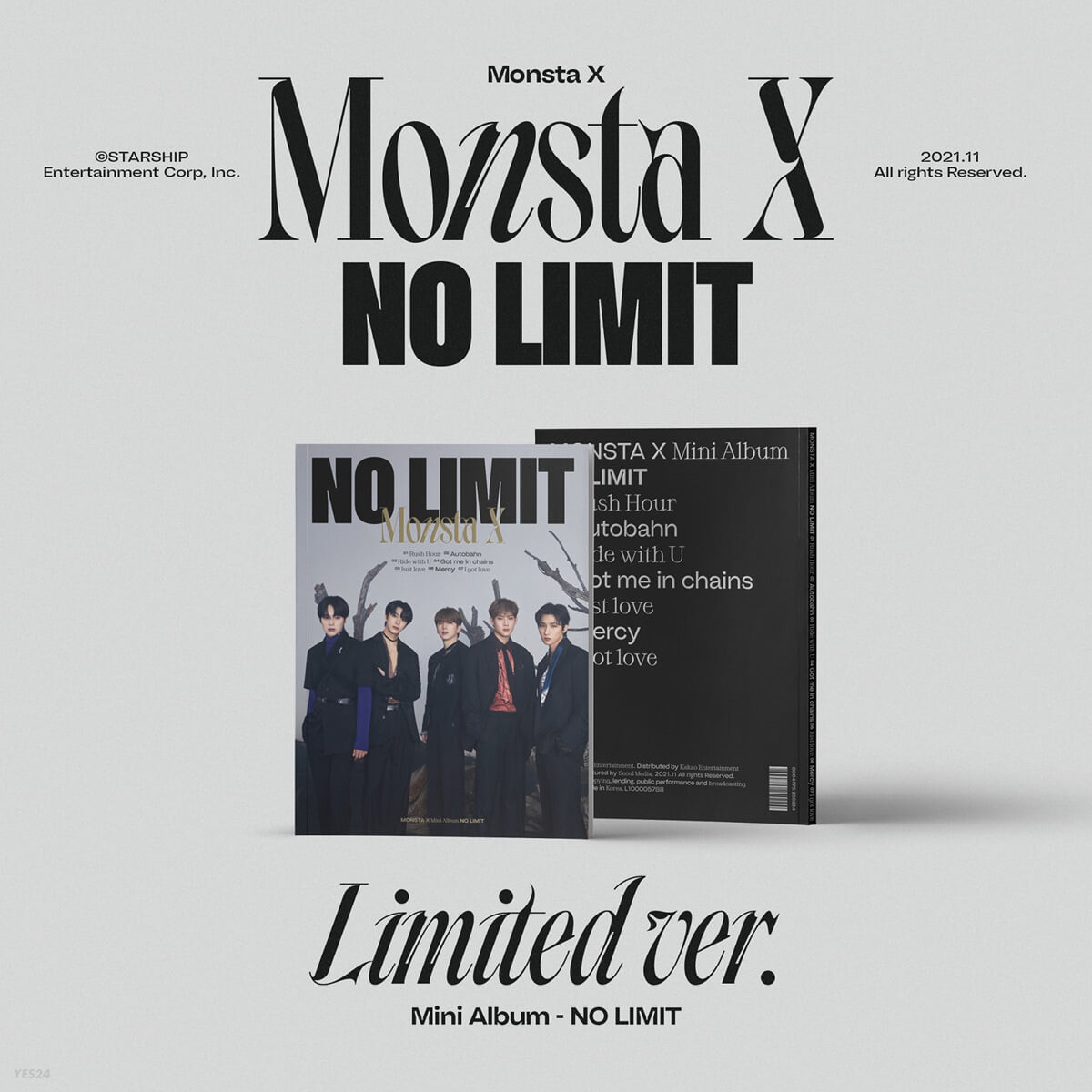 MONSTA X 10th Mini Album - NO LIMIT (Limited Ver.)