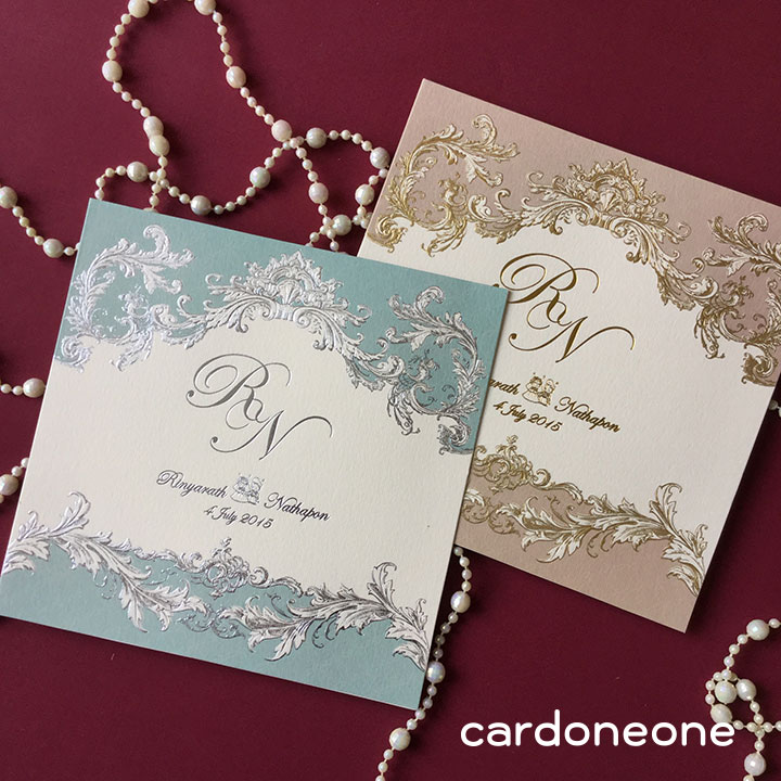 การ์ดแต่งงานพรีเมี่ยม วินเทจ