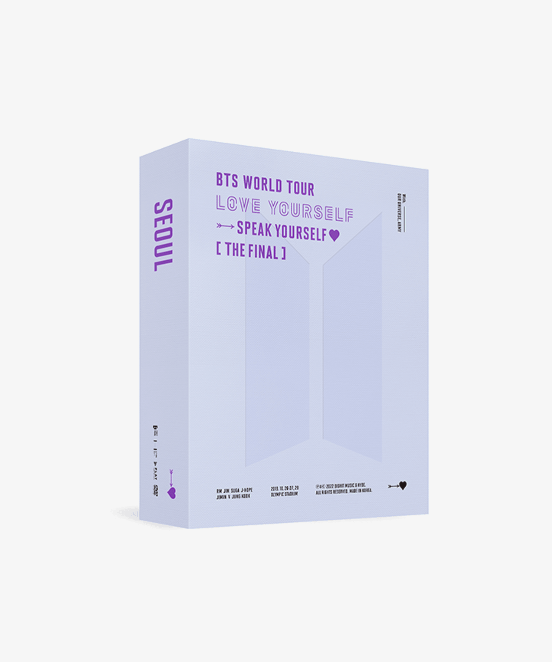 BTS WORLD TOUR 'LOVE YOURSELF : SPEAK YOURSELF' [THE FINAL] DVD