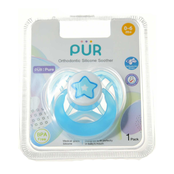 PUR จุกหลอกทันตพัฒนา รุ่น Ventilated สำหรับเด็ก 0-6 เดือน