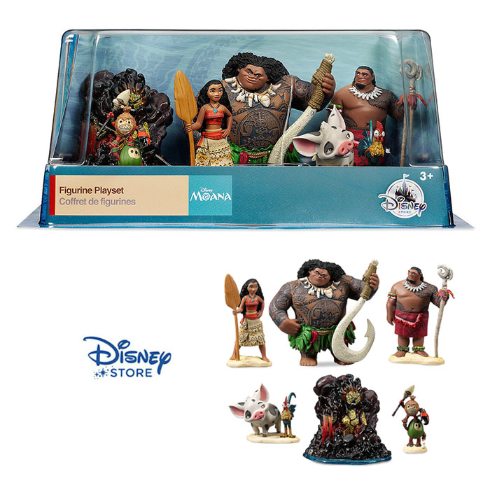 ฮ Disney Moana Figure Play Set ของแท้ นำเข้าจากอเมริกา