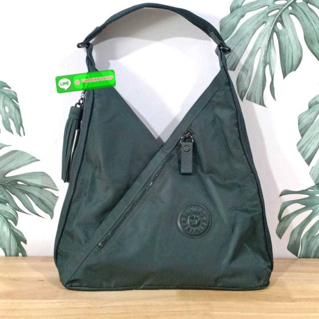 Kipling Olina Shoulder bag Collection Paka กระเป๋าถือหรือสะพาย วัสดุ Polyester100% อะไหล่สี Rose gold