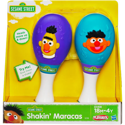 Sesame Street Playskool Shakin Maracas Toy เครื่องเขย่าประกอบดนตรี มาราคัส ของแท้ นำเข้าจากอเมริกา