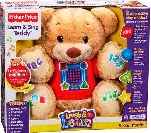 Fisher Price Learning and Singing Teddy Bear Interactive (มือสอง พร้อมกล่อง สภาพ95%)