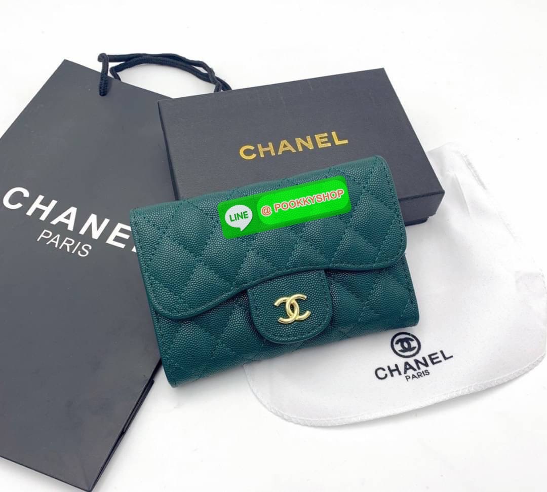 กระเป๋าสตางค์ Chanel (กลาง) CLASSIC MEDIUM FLAP WALLET CAVIARSKIN LEATHER