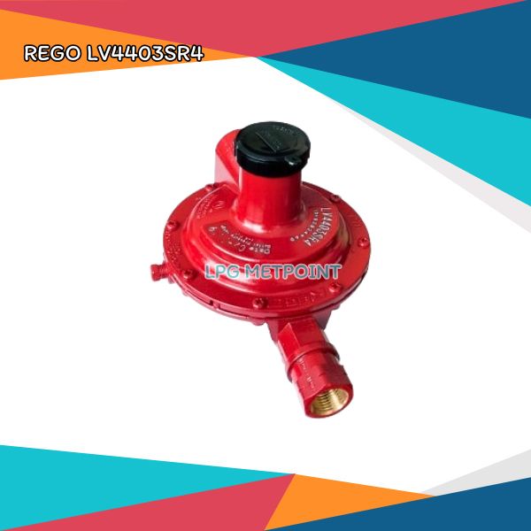 หัวปรับแก๊สแรงดันต่ำ(Low Regulator ยี่ห้อ Rego FNPT1/2"-FNPT1/2") รุ่น LV4403SR4