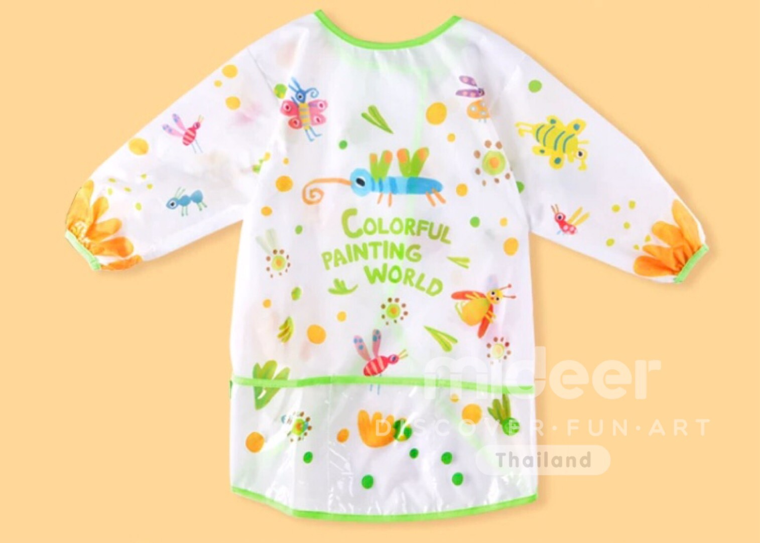 Mideer มิเดียร์ Finger paint Waterproof Coat เสื้อกันเปื้อนกันน้ำสำหรับวาดภาพ