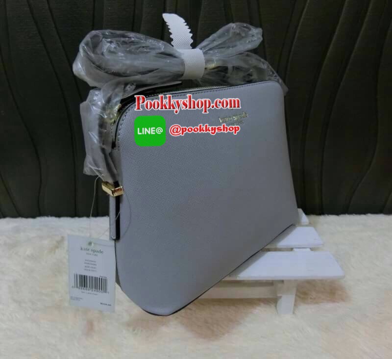 KATE SPADE CEDAR STREET MANDY แบรนด์ดังจากอเมริกาสุดฮิต กระเป๋าขนาดน่ารัก สะพายข้าง หนัง saffiano ภายในลายสวยเก๋สีทองเรียบหรู ทรงแข็งอยู่ทรง MUST HAVE!!