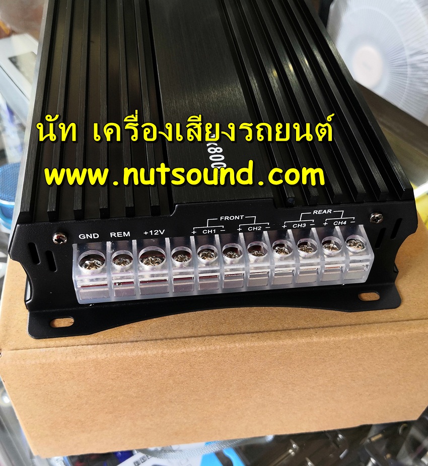 เพาเวอร์แอมป์ class d 4ch 3200w (4x800w) เพาเวอร์แอมป์รถยนต์ คลาสดี ขับกลางแหลม หรือซับ