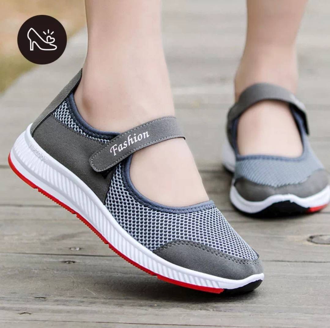 งานตาข่ายเพื่อสุขภาพในตำนาน พร้อมส่งเลยค่ะ 👟รองเท้าเพื่อสุขภาพเท้า ช่วยลดแรงกระแทก ช่วยป้องกันกระดูกส้นเท้าคดงอ พื้นนุ่ม กันลื่น น้ำหนักเบา ระบายอากาศได้ดี สามารถใส่เล่นกีฬา ใส่วิ่ง ใส่เดิน หรือใส่เที่ยวได้ ด้วยดีไซน์ทรงแฟชั่นทันสมัย ใส่ได้ทั้งวัย