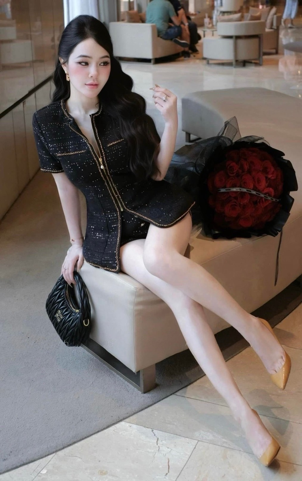 ชุดเซทแฟชั่น ชุดเซต2 ชิ้น เสื้อ+กางเกงขาสั้น รุ่นนี้ผ้าเป็นทวิตทั้งชุดเทคเจอร์