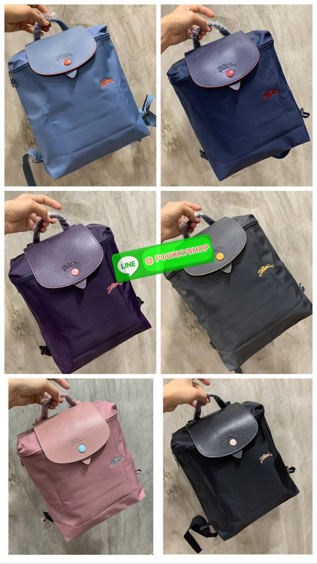 💕Longchamp LE PLIAGE Club Backpack พบกับอีกหนึ่งสไตล์ของLongchamp ที่เป็นรุ่นยอดนิยมอีกรุ่น สำหรับสาวแฟชั่นหัวทันสมัย เติมความพิเศษให้กับลุคด้วย ยังมีสีให้เลือกเยอะเรียกได้ว่าชอบสีโทนไหน ชอบแต่งตัวสไตล์ไหนก็เอาไปแมทช์กันได้เลย เป็นกระเป๋าเป้ในไม่ก