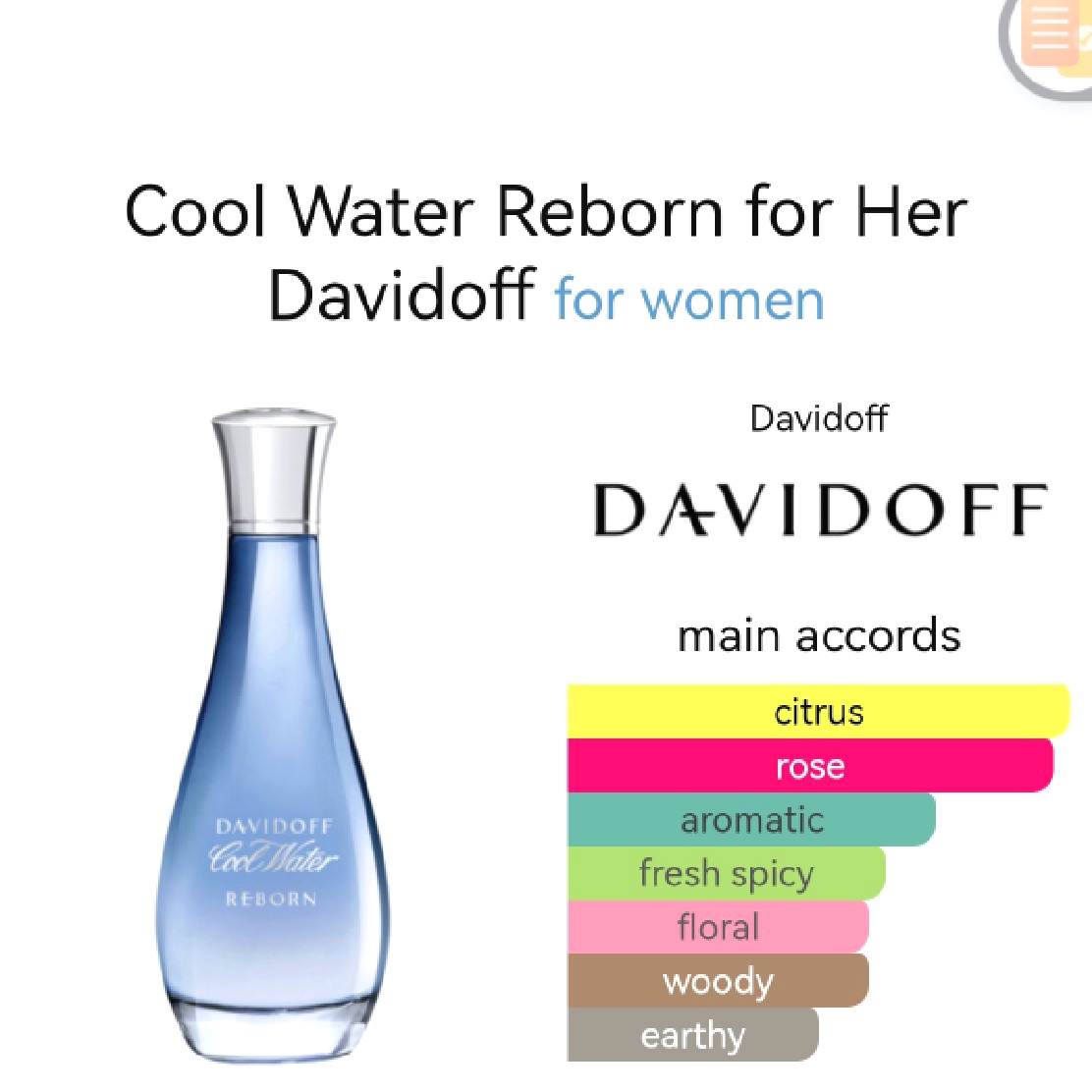 Davidoff Cool Water REBORN for Her EDP 100ml
