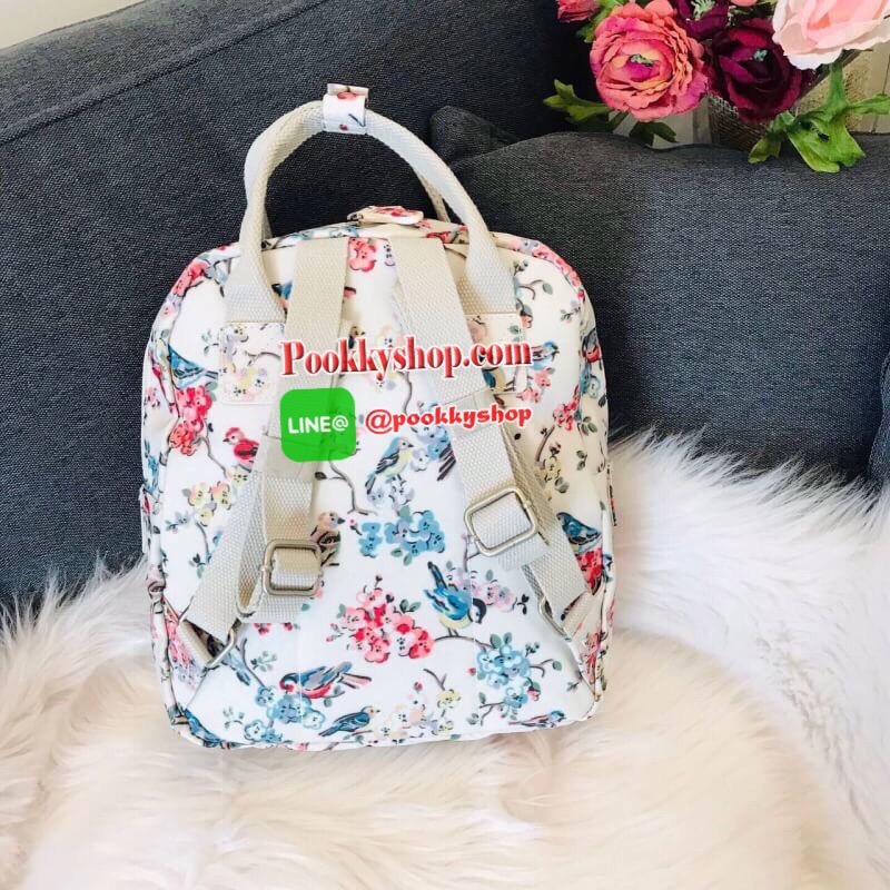 Best Seller !! Cath Kidston Multi Strap Backpack กระเป๋าสะพายเป้รุ่นมินิ แบรนด์ดังสไตล์วินเทจสุดฮิต วัสดุ Canvas เคลือบกันน้ำสามารถเช็ดทำความสะอาดง่าย เปิดปิดกระเป๋าด้วยซิปสะดวกใช้ ด้านหน้าประดับโลโก้แบรนด์สวยโดดเด่น พร้อมช่องซิปด้านหน้ากระเป๋าอีกหนึ่งช่อ