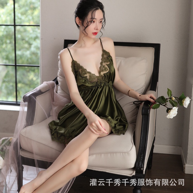 ชุดนอนเซ็กซี่ ชุดนอนซีทรู สีขาว แต่งลูกแหวกหน้า สีหวาน สวยหรูมากคะ สำเนา สำเนา สำเนา