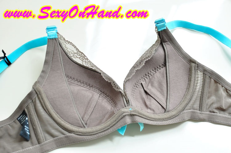 ชุดชั้นใน บราลูกไม้ เกรดพรีเมี่ยมส่งยุโรป สีเนื้อ แต่งลูกไม้ แต่งสายสีฟ้า ลูกไม้เกรดAAA เก็บทรงสวยมากๆคะ Size B80/B85