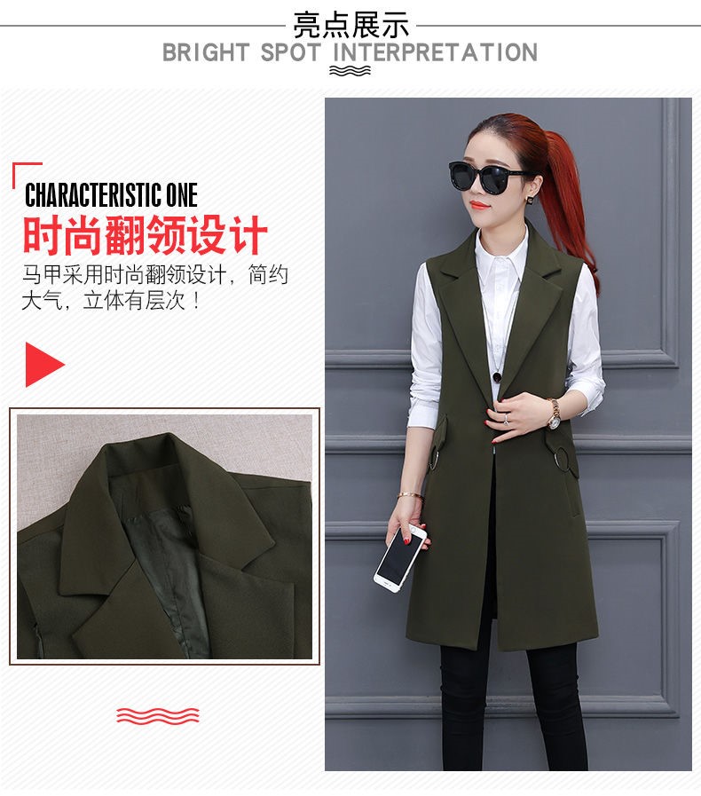 เสื้อสูทนำเข้า : เสื้อกั๊กสูทแฟชั่น เสื้อกั๊กแฟชั่น สีเขียว เสื้อสูทแขนกุด เนื้อผ้า Polyester งานสวย คุณภาพดี มีซับใน ใส่สบาย ทรงเนี๊ยบ งานสวยเหมือนแบบ 100 % ค่ะ คอปก ติดกระดุมเม็ดเก๋ รูปทรงสุดหรู ตัวยาวคลุมสะโพก ใส่ทำงานได้ หรือ ใส่เที่ยวก็เก๋ๆ มีกระเป๋า