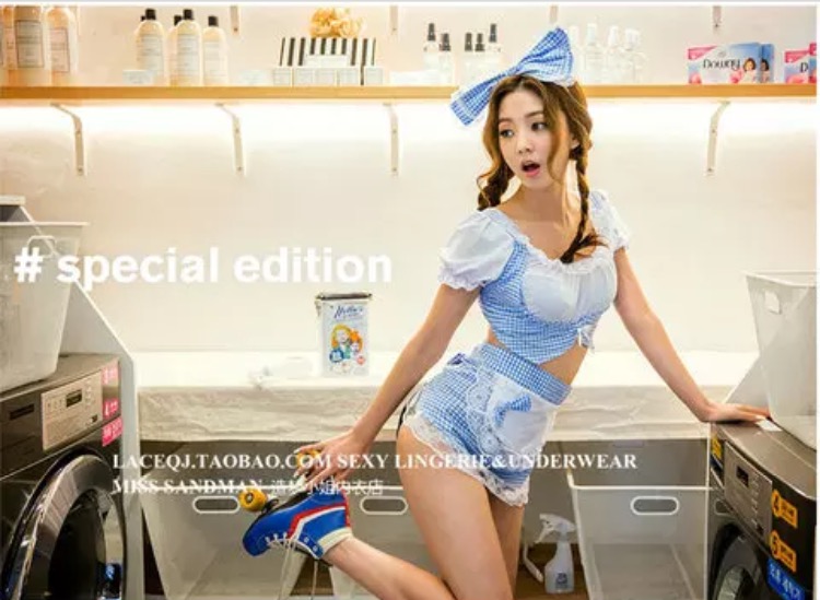 ชุดเมทสาว แสนสวย คอสเพลย์ ชุดสาวใช้ สุดเซ็กซี่