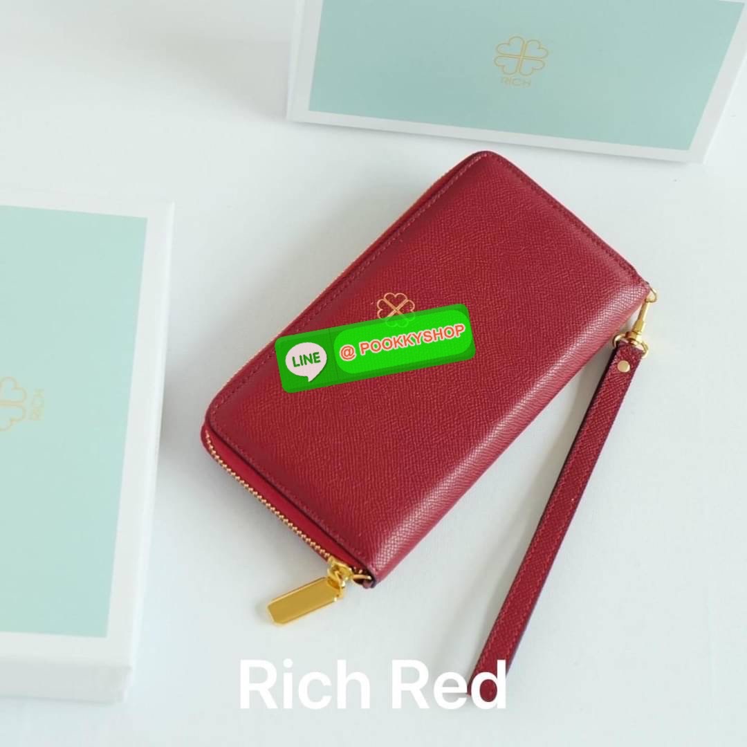 KEEP • Super Rich Collection 8 ( Long Wallet )• กระเป๋า สตางค์ขนาดยาว ซิปรอบ ภายใน จุของคุ้ม ใส่บัตร ใส่มือถือ มีช่องใส่เหรียญแยกอีกด้าน ใส่แบงค์พันได้ไม่ต้องพับ ใบจริงสวยมาก ได้ไปรับทรัพย์ทวีคูณแน่นอนค่ะ Don’t miss !!
