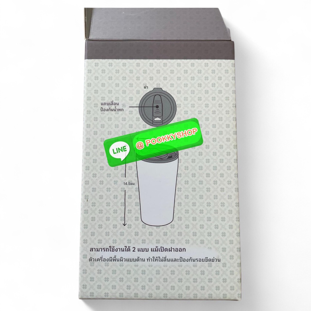 kusuguru Japan Stainless Tumbler Cup แก้วน้ำสแตนเลส ปริมาณสุทธิ 400 ml มาพร้อมกับลายแมวญี่ปุ่นน่ารักๆ แก้วพิมพ์ลาย แมว 2 ด้าน ด้านหน้า และ ด้านหลังแก้วค่ะ เก็บความร้อนเย็นได้ยาวนาน 12 ชม. มีฉนวนกันร้อน/เย็น โครงสร้างคู่สูญญากาศ มีฝาปิด แถบเลื่อนป้องกันน้ำ