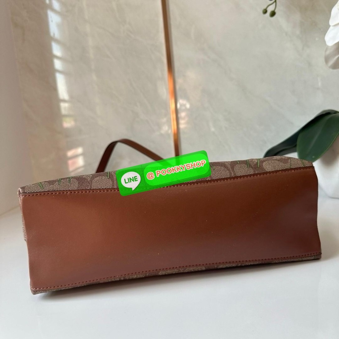 COACH LAUREL SHOULDER BAG IN SIGNATURE CANVAS WITH FLORAL PRINT (CR150) 🔖กระเป๋าถือ/สะพายข้าง คอลเลคชั่นใหม่ โดดเด่นปริ้นลายดอกไม้