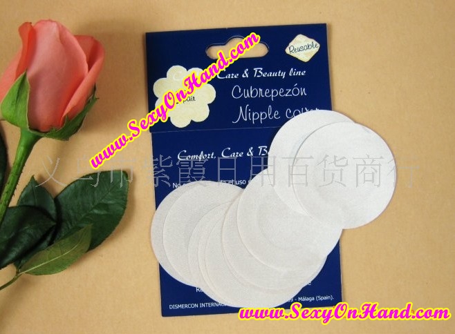 แผ่นปิดหัวนมผ้าไหม เนื้อละเอียด ไม่ระคายเคืองค่า ( ทรงกลม / ทรงดอกไม้)