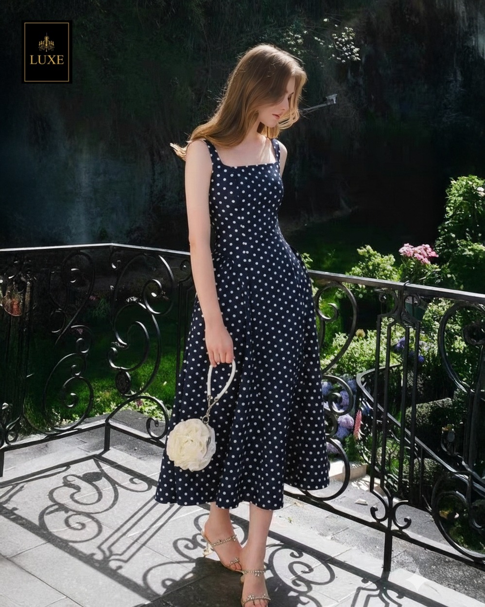 เดรสแฟชั่น เดรสเสื้อกล้ามแขนกุด กระโปรงบานทรงวงกลม แพตเทิร์นสวย