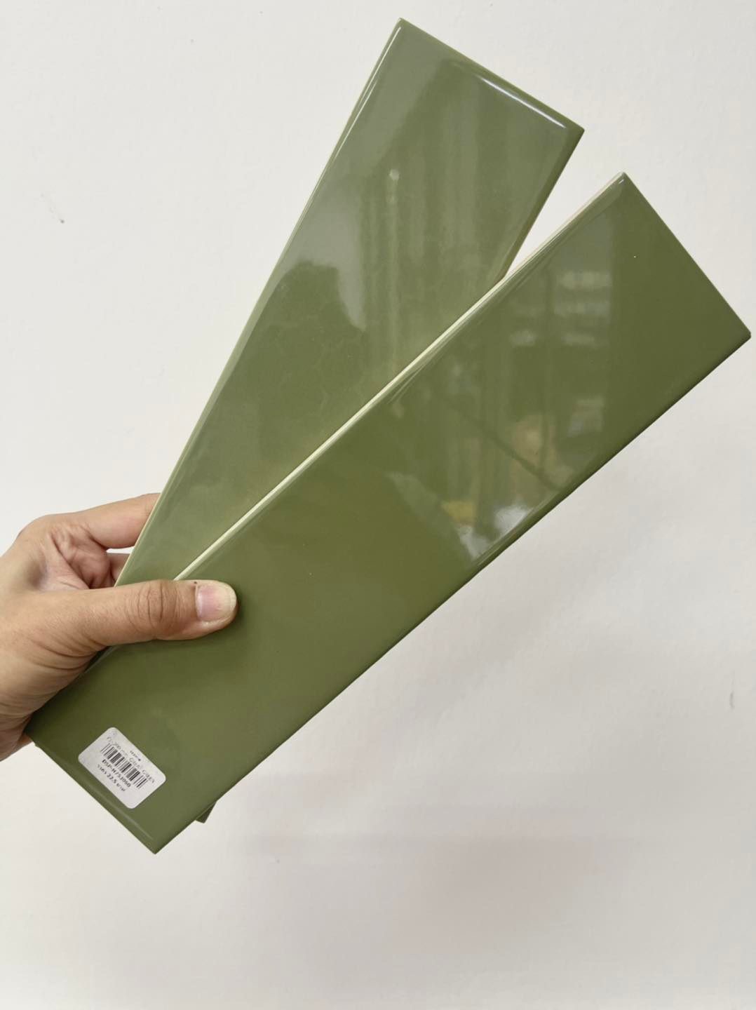3"x12" (7.5x30ซม.) Subway : สี เกรทกรีน เคลือบเงา