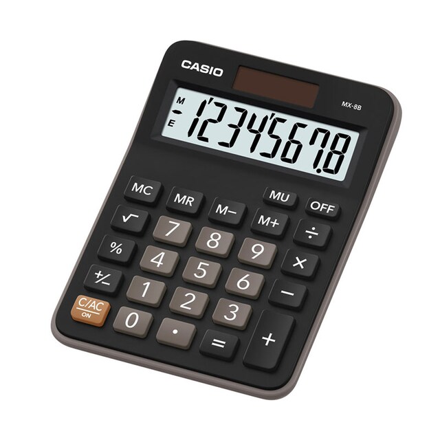 เครื่องคิดเลขตั้งโต๊ะ 8 หลัก Casio # MX-8B