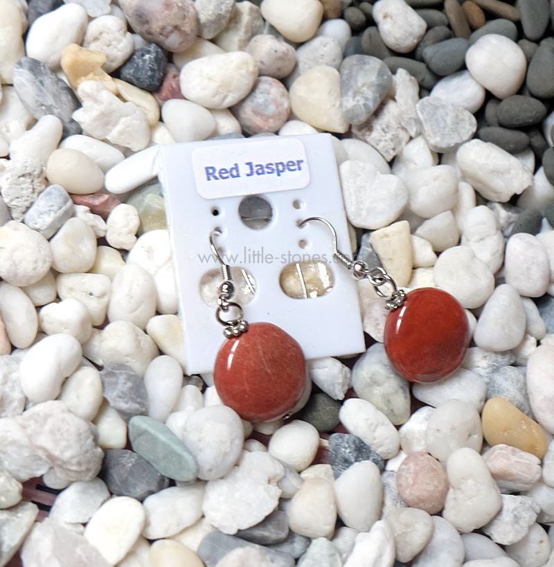 ++ ต่างหู Red Jasper เร้ดแจสเปอร์ ++