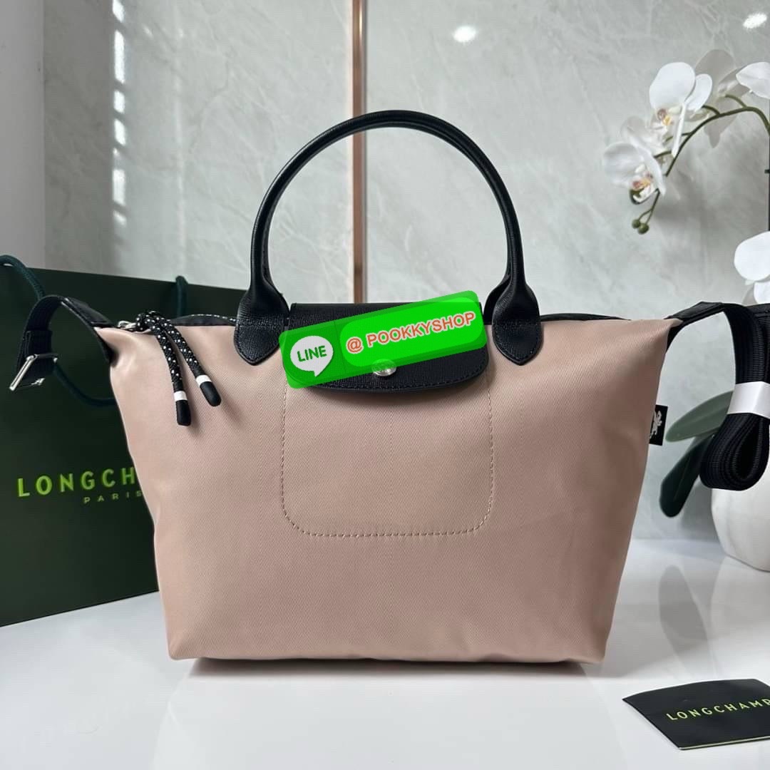 LONGCHAMP LE PLIAGE ENERGY MEDIUM HANDBAG 🔖กระเป๋าสะพายไหล่/ถือ คอลเลคชั่นใหม่สไตล์เรียบหรู ขนาดกลางจุของได้เยอะ
