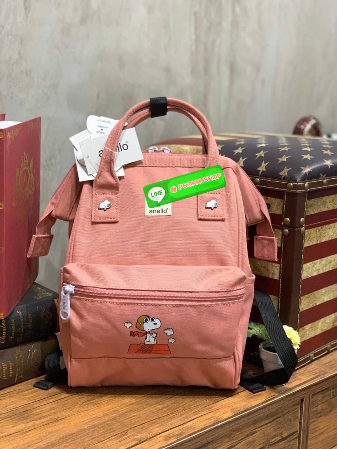 ANELLO x Peanuts Backpack (Size Kids) os-s043 ได้ Collaboration หรือเป็นการร่วมงานกับตัวการ์ตูนสุดคลาสสิคอย่าง Peanuts มานำเสนอโดยเอาคาแลคเตอร์ ในการใช้ชีวิตประจำวัน ที่เหมาะสม มาวางบนตัวกระเป๋า กระเป๋า anello (อเนลโล่) กระเป๋าเป้แบรนด์ของญี่ปุ่น ที่มีเอก