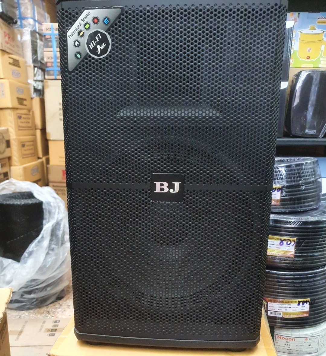 ตู้ลำโพง 12 นิ้ว ยี่ห้อ BJ ตู้ไม้ RCF