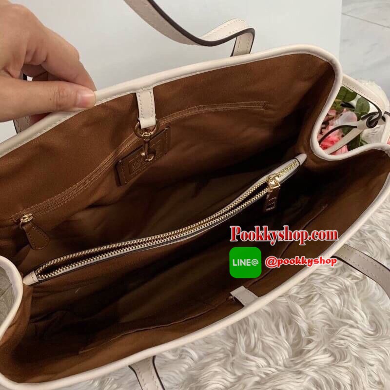 COACH กระเป๋า DRAWSTRING CARRYALL IN SIGNATURE COATED CANVAS F57842