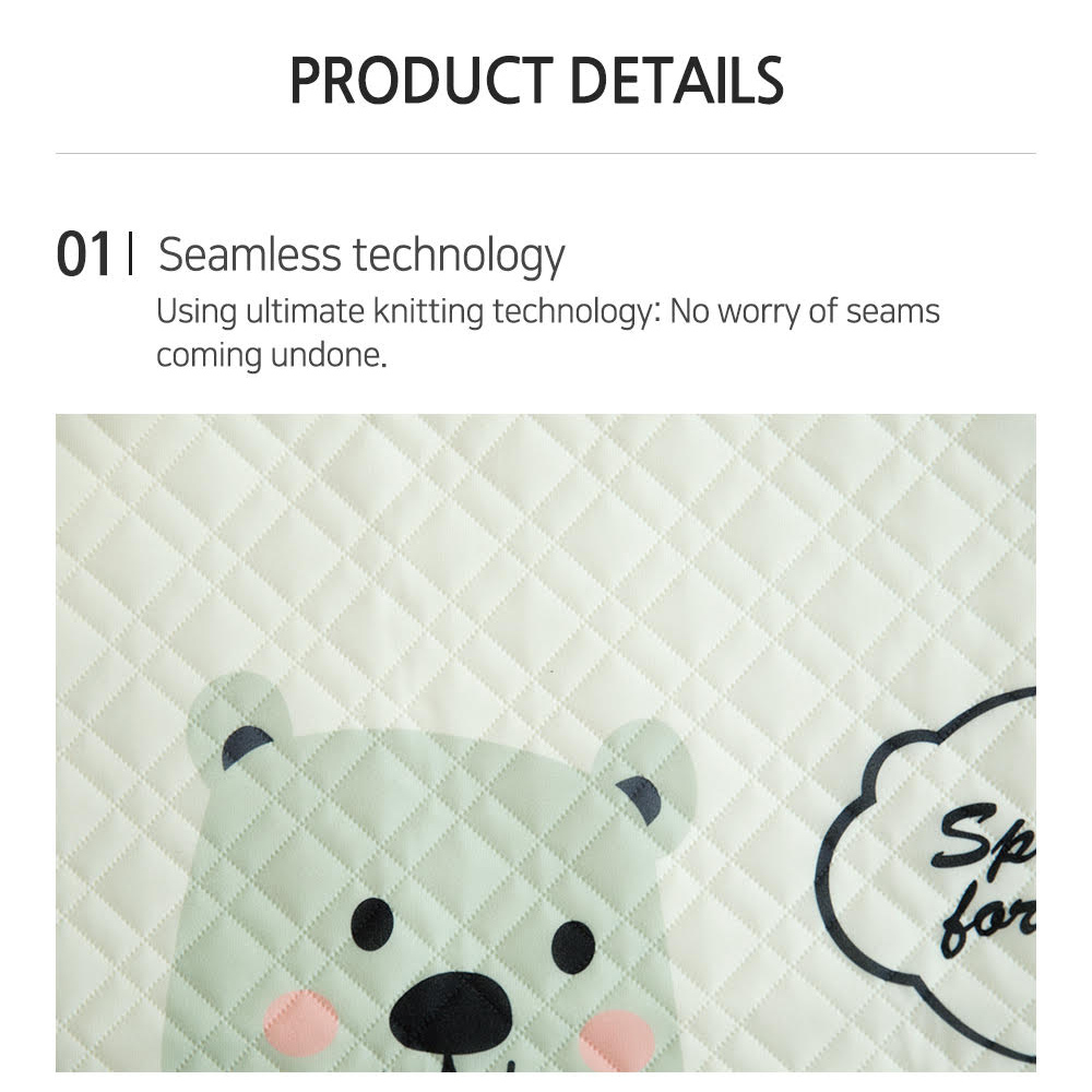 Oben Non-slip waterproof pad ผ้าปูรองที่นอนกันน้ำซิลิโคน สำหรับเด็ก กันน้ำ 100% ไม่ซึมเปื้อน Made in Korea