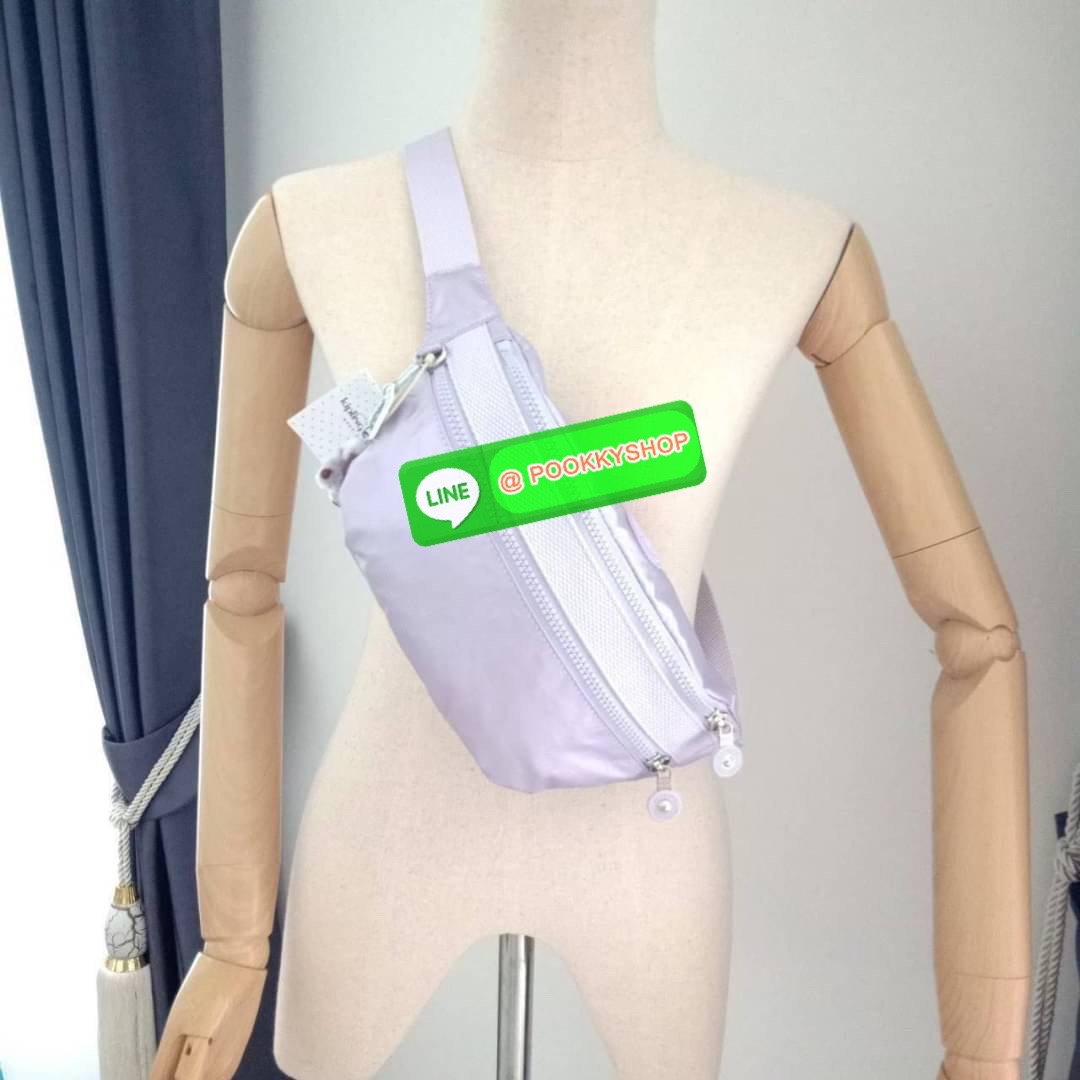 KIPLING YASEMINA Fanny Pack ซับในสีพื้น หัวซิปโลหะไม่มีอักษรแบรนด์ กระเป๋าคาดอกหรือคาดเอว วัสดุด้านนอก Nylon +polyester