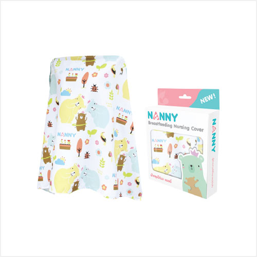 NANNY ผ้าคลุมให้นม ลายหมี