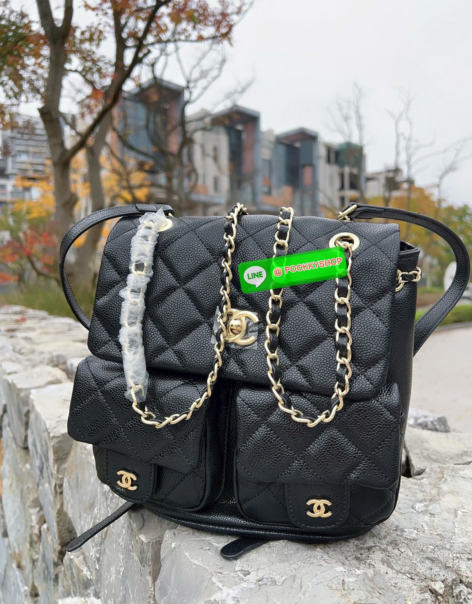 CHANEL DUMA CAVIAR BACKPACK ((vip gift ตปท.)) 🔖พร้อมส่ง! อย่ารอช้าที่จะสวยกันค่าาสาวๆ กับกระเป๋าสะพายหลัง หนังคาเวียร์นิ่มลายสวยค่ะ