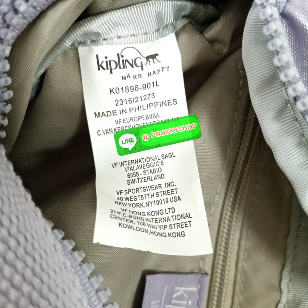 KIPLING YASEMINA Fanny Pack ซับในสีพื้น หัวซิปโลหะไม่มีอักษรแบรนด์ กระเป๋าคาดอกหรือคาดเอว วัสดุด้านนอก Nylon +polyester