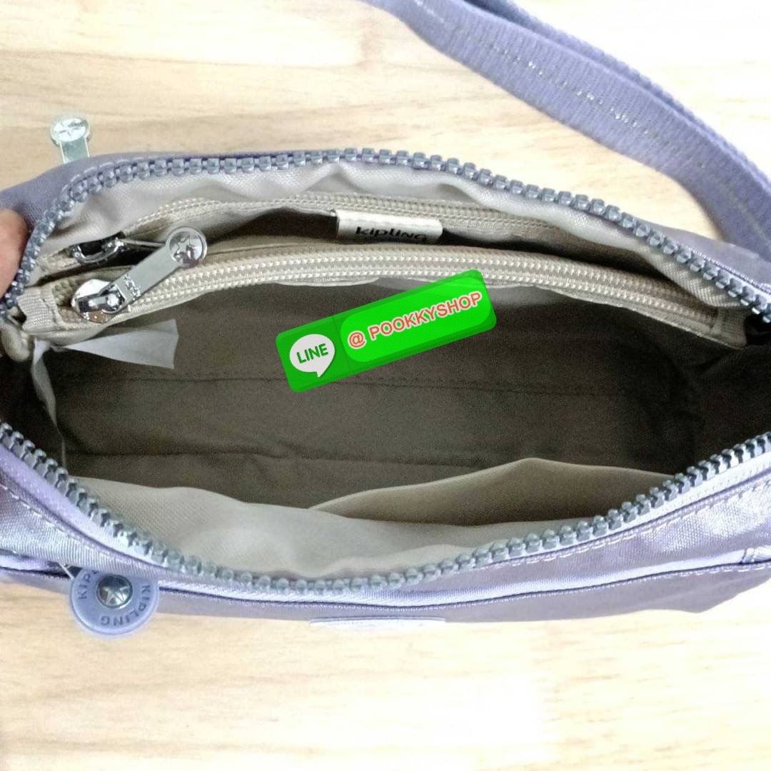 KIPLING Monkey program K16217 Seoul up sling bag รุ่น 3 ซิป สะพายข้าง ขนาดเล็กทรงสี่เหลี่ยมผืนผ้า วัสดุ Nylon 100% หลากหลายฟังก์ชั่นใช้งาน ครบครันในใบเดียว