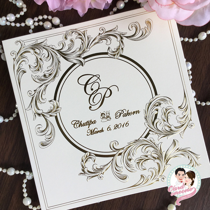 การ์ดแต่งงานพรีเมี่ยม คลาสสิค