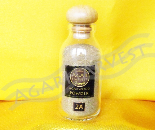 AgarHarvest ไม้หอม อโรม่า ไม้หอมมงคล ปรับอากาศ ผงไม้กฤษณาบด แท้ Agarwood Powder (Medium Grade 2A) 1 ขวด 24 กรัม
