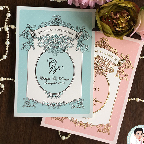 การ์ดแต่งงานวินเทจ