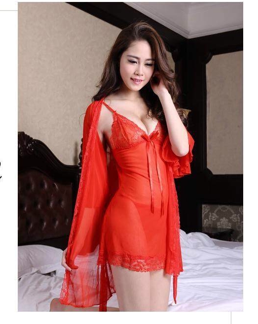 เซ็ทชุดคลุมนอน ลูกไม้ซีทรู แต่งระบายขอบ และลูกไม้ เนื้อผ้าทิ้งตัว สวยหรู PREMIUM GRADE สวยหรู เซ็กซี่ เย้ายวนสุดๆคะ +G-string แต่งลูกไม้เข้าชุดคะ Free Size